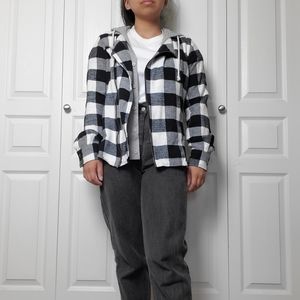 Black and white flannel